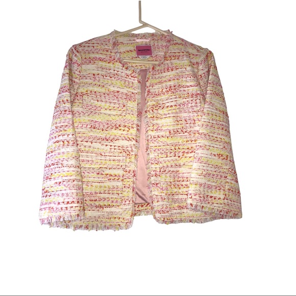 Kate spade New York Tweed Open Front Blazer Jacket, Size 10 - Picture 6 of 15